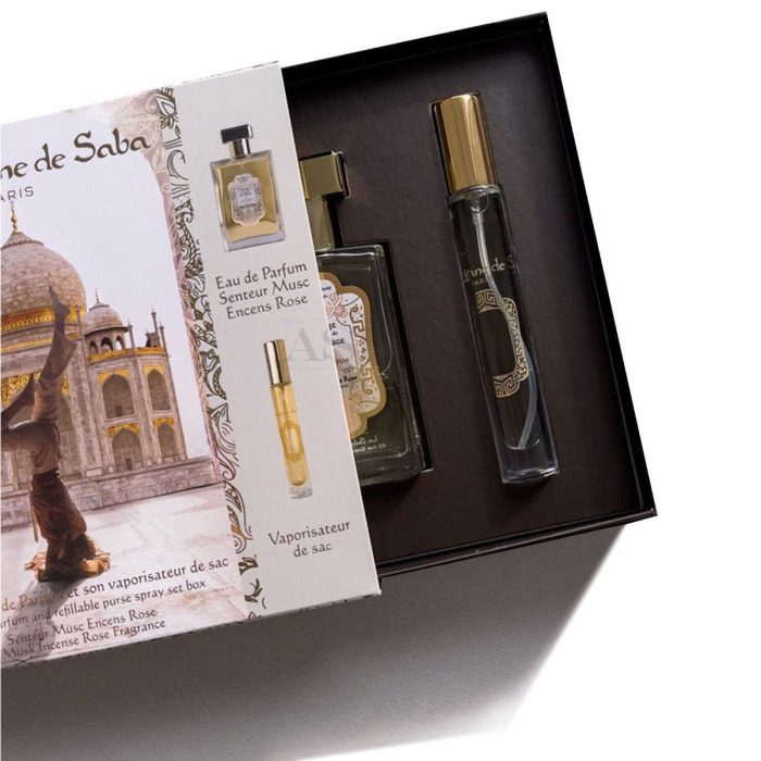 Набор Парфюмированная Вода «Таж Палас» + Распылитель La Sultane de Saba Voyage Taj Palace Perfume Gift Set Musk Incense Rose Coffret EDP 50 ml + 10 ml Vapo
