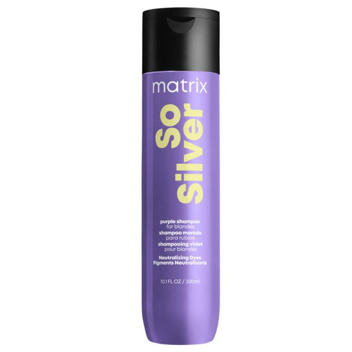 Шампунь для Нейтрализации Нежелательных Желтых Полутонов Волос Оттенков Блонд Matrix So Silver Purple Shampoo